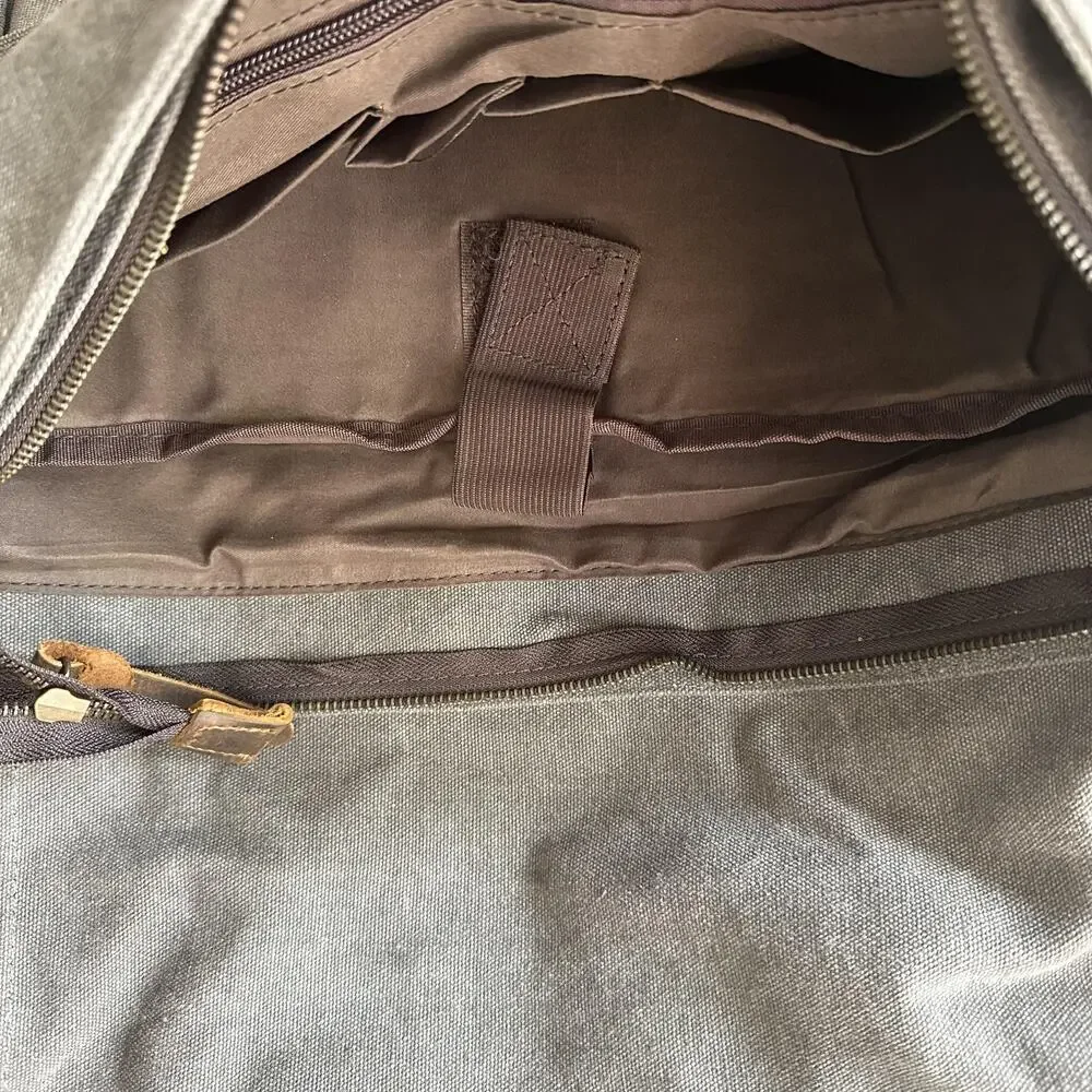 Lifewit Canvas Messenger Bag Medium Gray Laptop Shoulder Satchel Travel